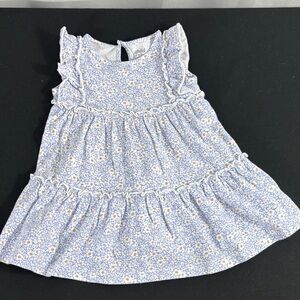 child of mine Blue Floral Ruffle Tiered Dress